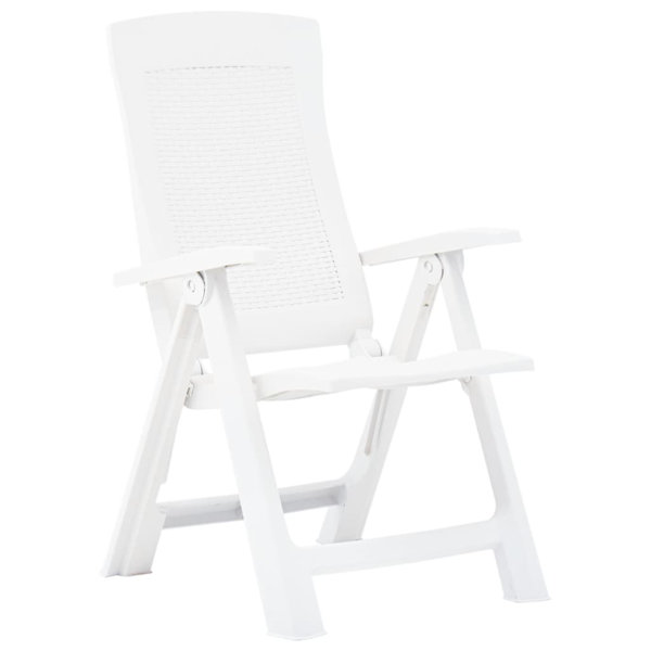 Plastic reclining patio deals chairs